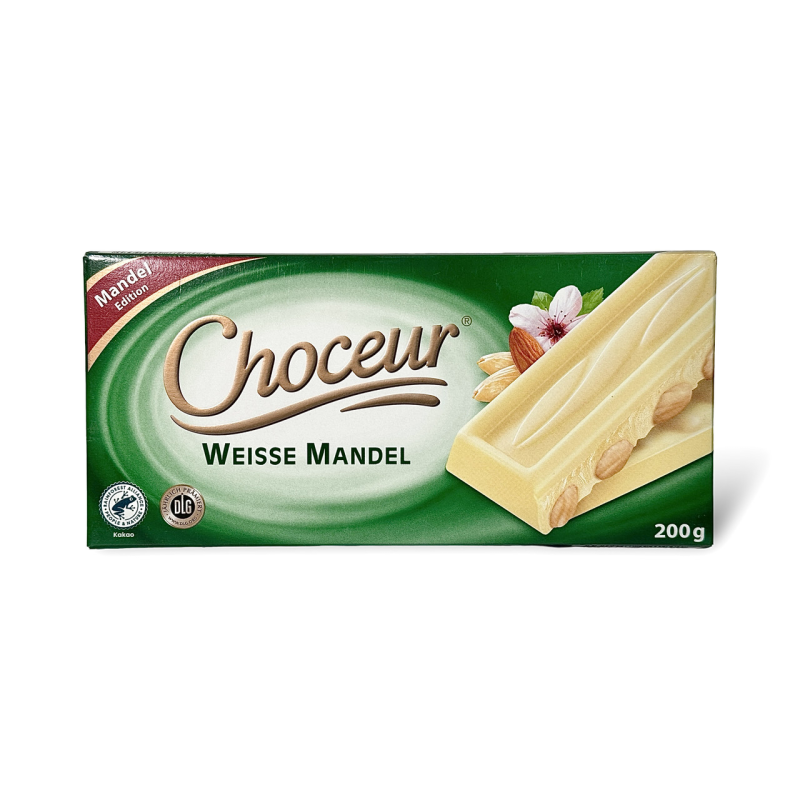 Choceur шоколад білий з мигдалем weisse mandel 200г