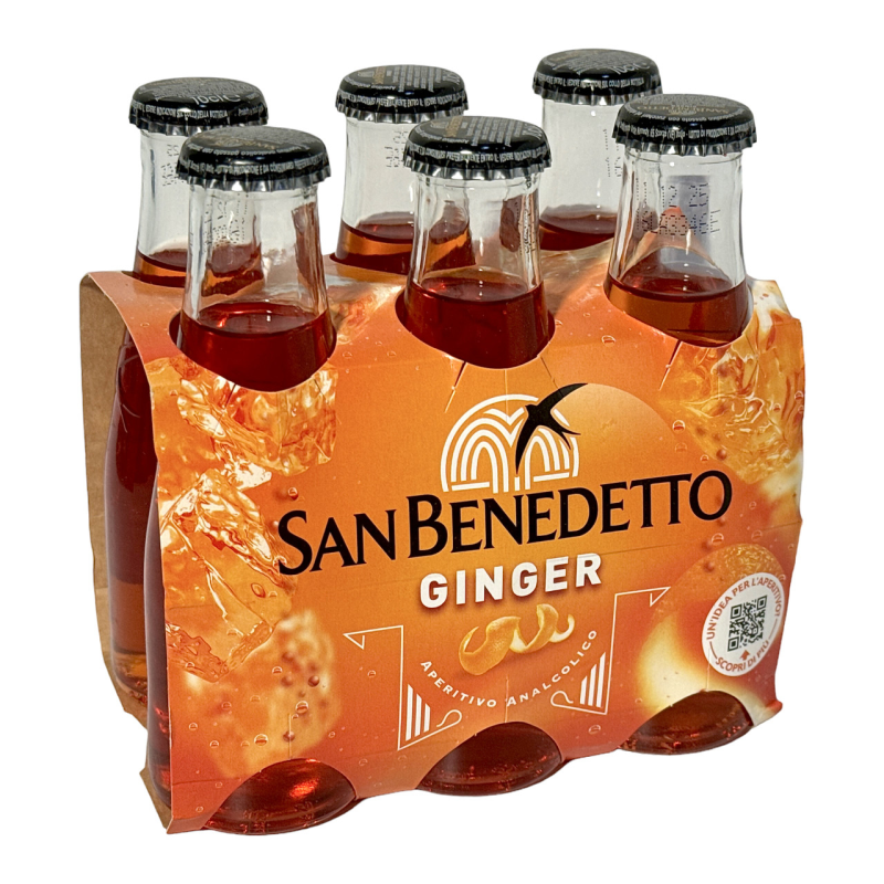 San Benedetto газіровка аперитив безалкогольний імбирний bitter ginger 6x100 мл