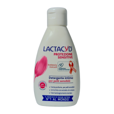Гель для інтимної гігієни Lactacyd protezione sensitive detergente для чутливої шкіри intimo per pelli sensibili pH bilanciato