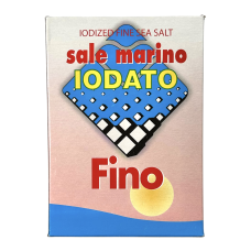 Сіль Piazollasali морська йодована дрібна sale marino iodato fino, 1000 г
