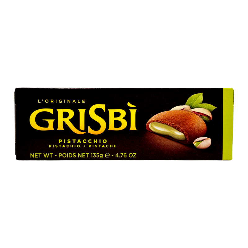 Matilde Vicenzi печиво пісочне шоколадне з фісташковою начинкою grisbi pistacchio 150 г