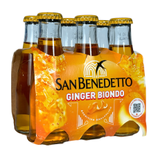 Аператив San Benedetto безалкогольний імбирний ginger biondo, 6x100 мл
