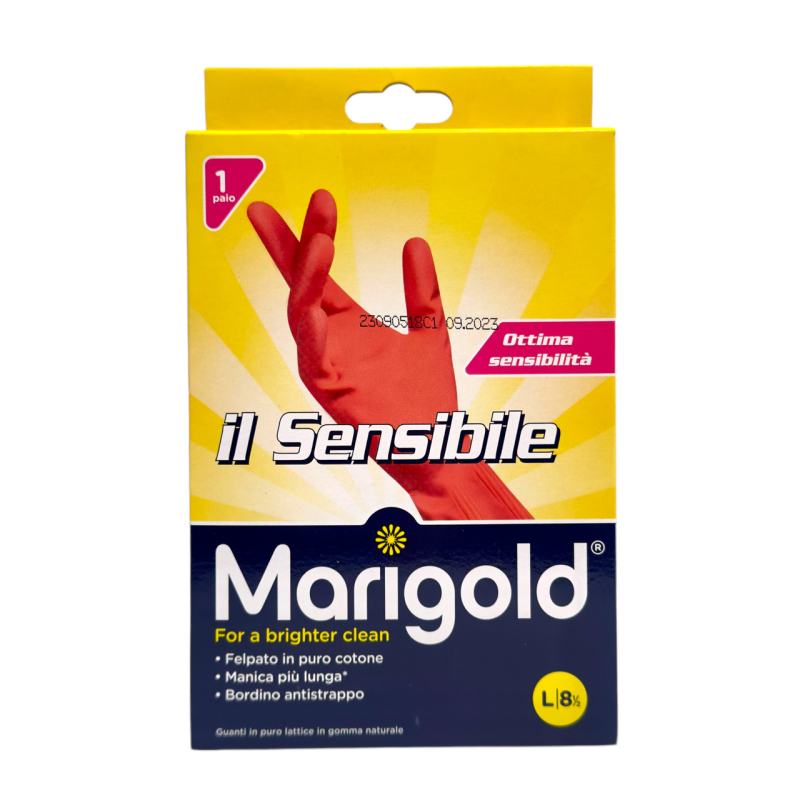 Marigold гумові рукавичкі екстра чутливі з котоном sensation 8,5 Grande