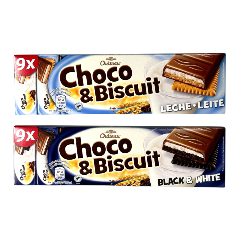 Шоколад молочний Chateau з молоком і печивом coco&biscuits leche 300 г
