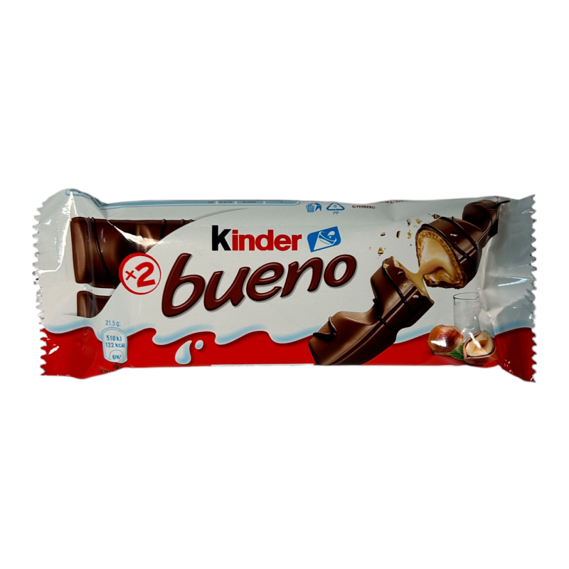 Вафельний батончик Kinder bueno в молочному шоколаді молочна насолода 39 г