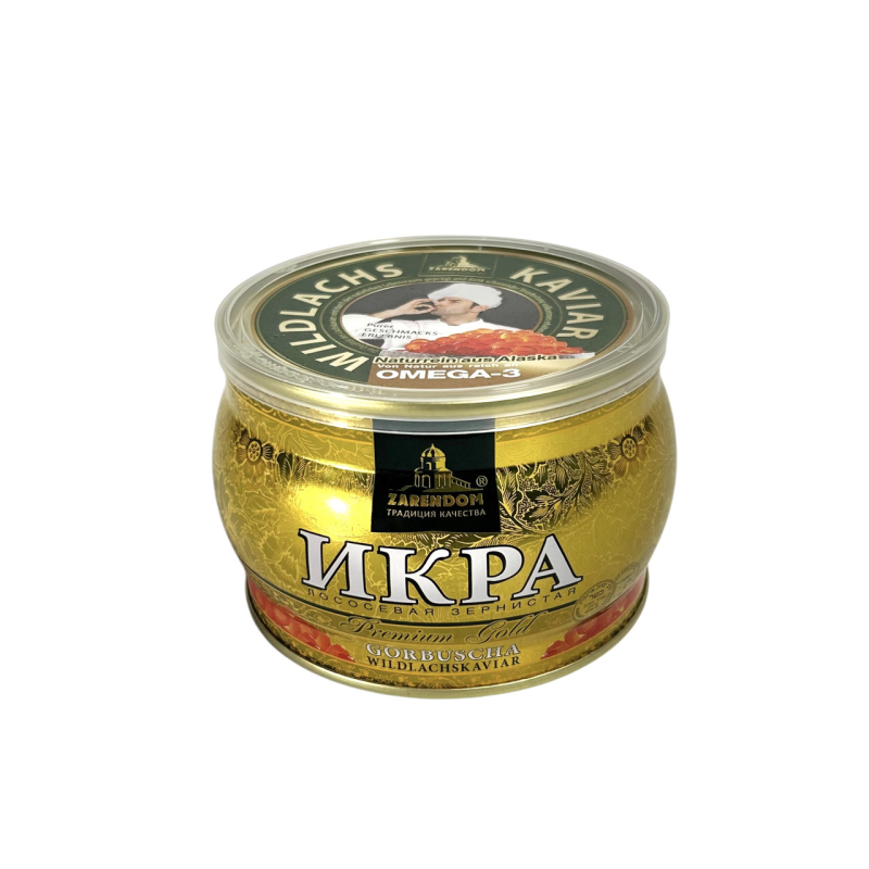 Ікра лососева Zarendom зерниста горбуша gorbuscha premium gold, 250 г