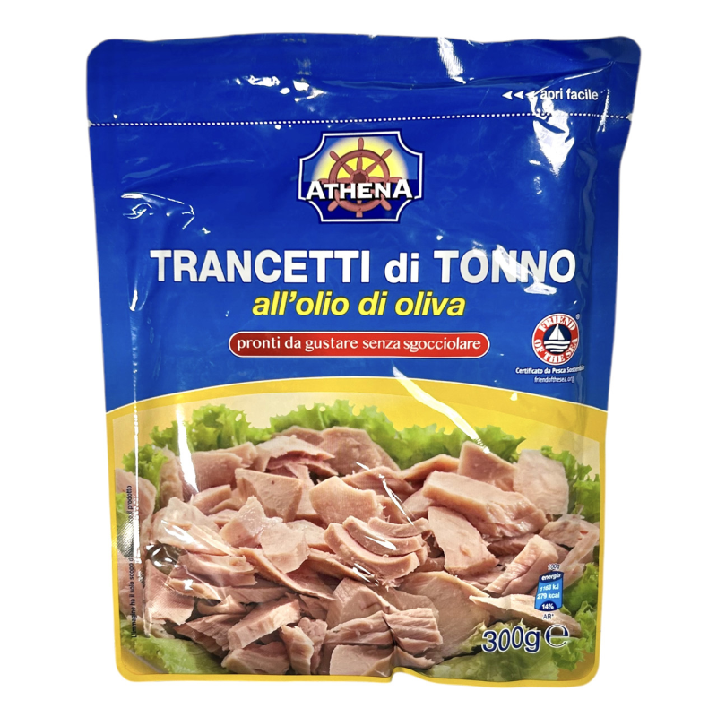 Тунець Athena в оливковій олії e Trancetti di Tonno Olio d’Olive, 300 г