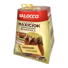 Булка різдвяна Balocco з горіховим та фісташковим кремом e pandora maxicioc pistacchio & nocciola, 800 г