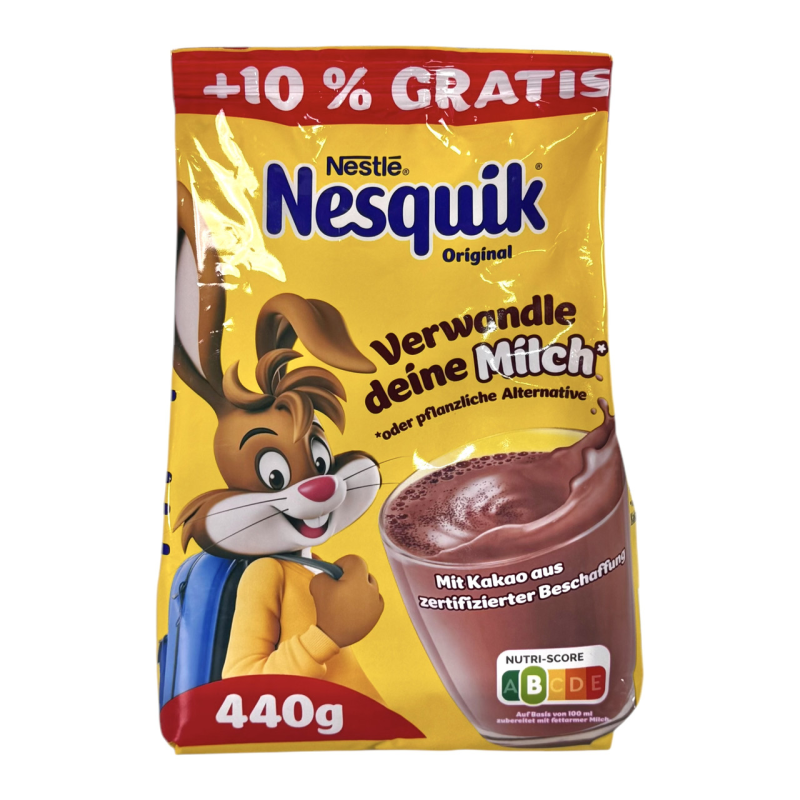 Какао-напій Nestlé Nesquik розчинний шоколадний cacao solubile, 440 г
