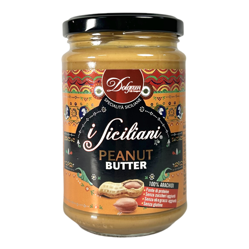 Крем арахісовий Dolgam Isiciliani класичний 100% арахіс peanut butter, 300 г