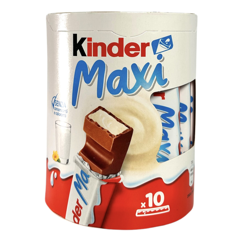 Шоколад Kinder молочний з молочним кремом maxi, 10x21 г, 210 г