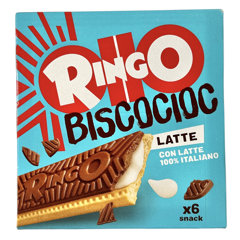 Печиво Ringo сендвіч із вершковим кремом e Biscocioc Latte, 162 г