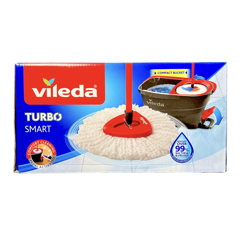 Відро швабра Vileda Turbo Smart прибирання набір система для миття підлоги