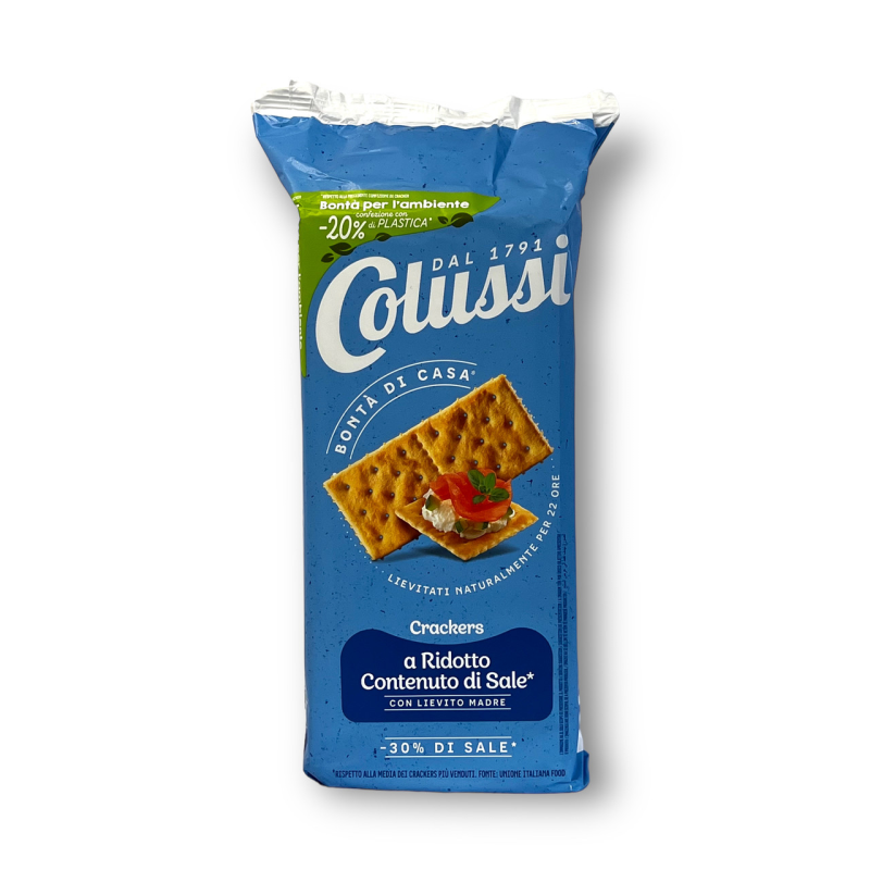 Крекер COLUSSI із меньшим вмістим солі crackers aridotto contenutto di sale 500г