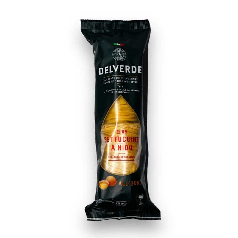 Макарони яїчні гнізда DELVERDE тонкі fettuccine a nido all`uovo 250г