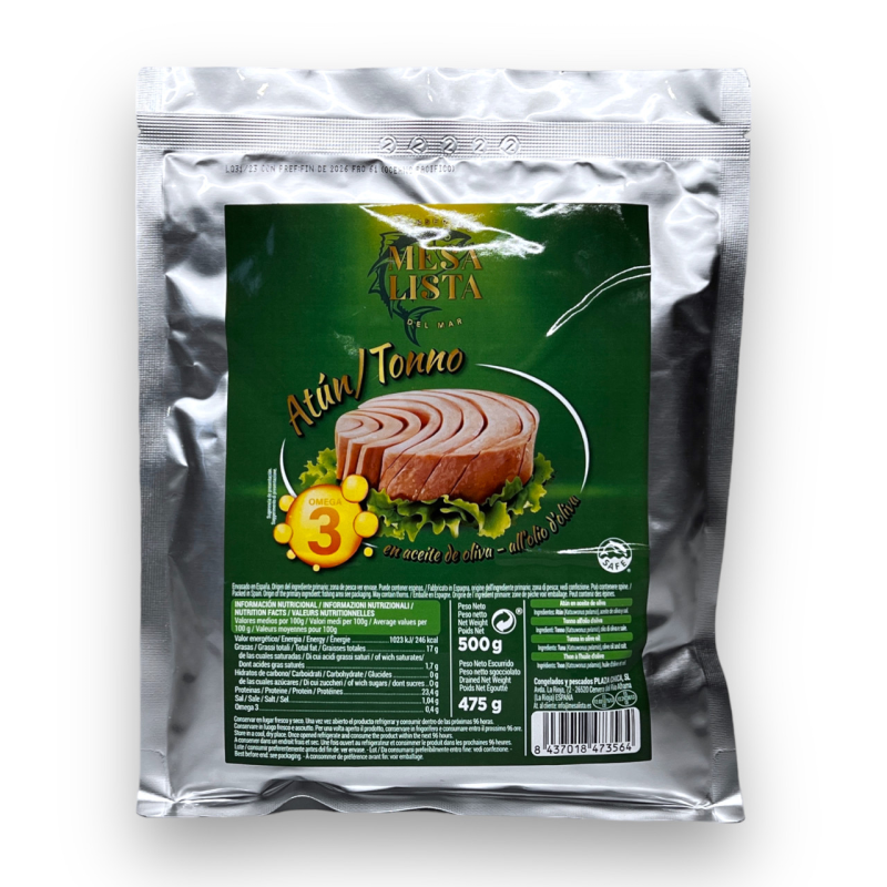 Тунець MESA LISTA в оливковій оліїї tonno al olio di oliva 500г