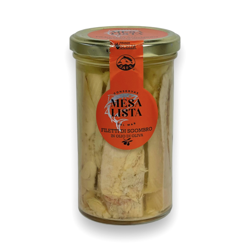 Скумбрія MESA LISTA філе в оливковій олії filetti di sgombro in olio di oliva 260г