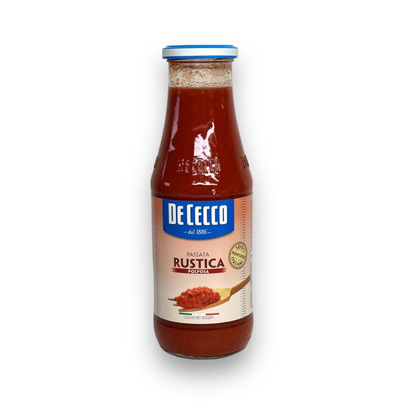 Томатна паста DE CECCO пюре з мякоттю passata rustica polposa 700г