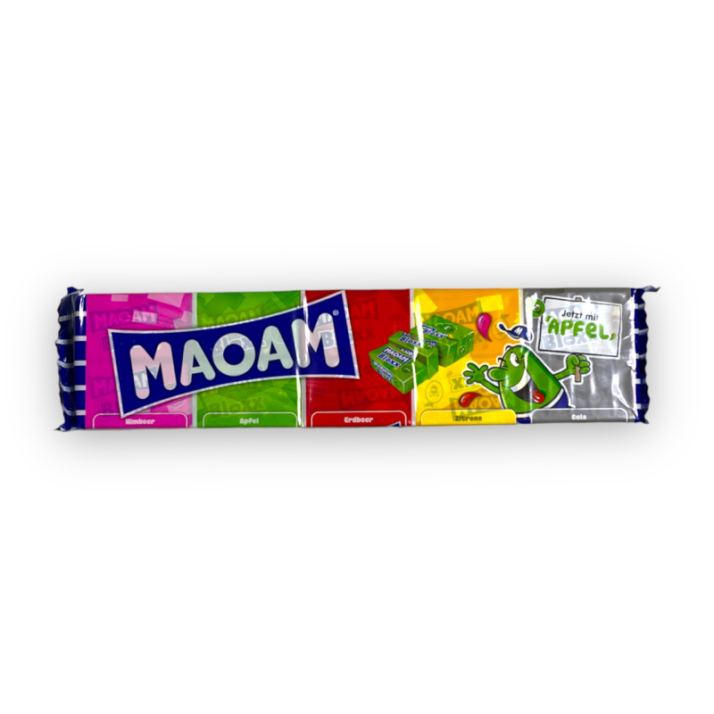 Жувальні цукерки  MAOAM мультифруктові apfel bloxx 220г