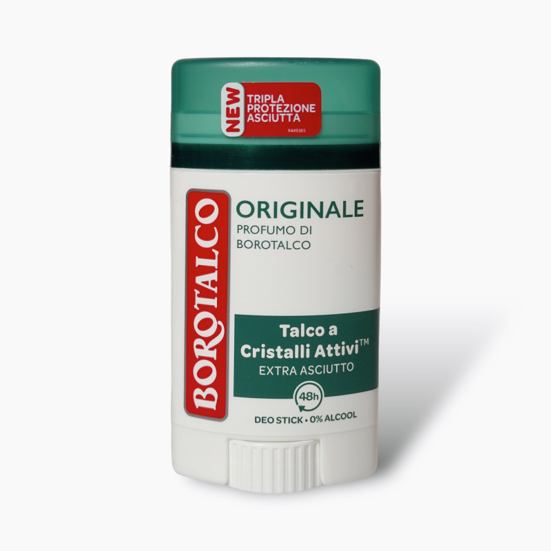Borotalco антиперспірант твердий оригінальний активний кришталевий тальк originale talco a cristalli attivi 40 мл